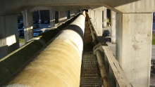 Assessment of sewer pipe under Rebecca Bridge